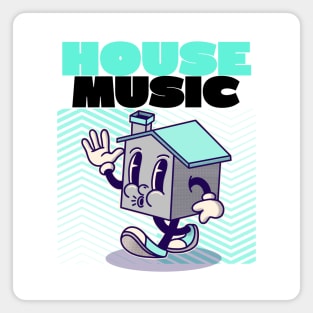 HOUSE MUSIC - Character (black) Magnet